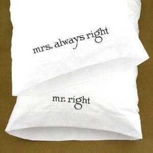 New Set (2) Standard/King Pillowcase Monogrammed